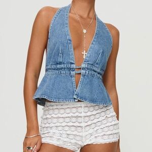 Princess Polly Sequoia Denim Top